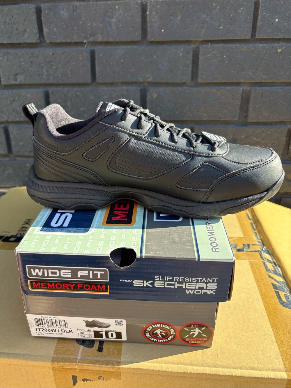 Skechers Work Dighton–Bricelyn Slip-Resistant Work Shoes — NEW WITH BOX - 10